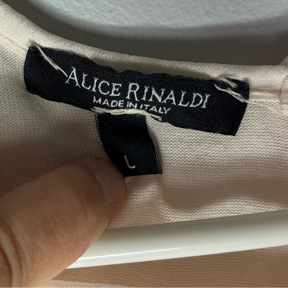 Alice Rinaldi 100% Silk Ruffle Sleeve Blouse - Picture 2 of 4